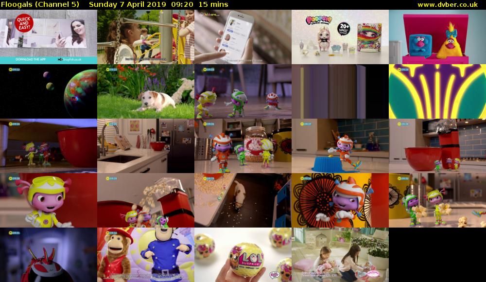 Floogals (Channel 5) Sunday 7 April 2019 09:20 - 09:35