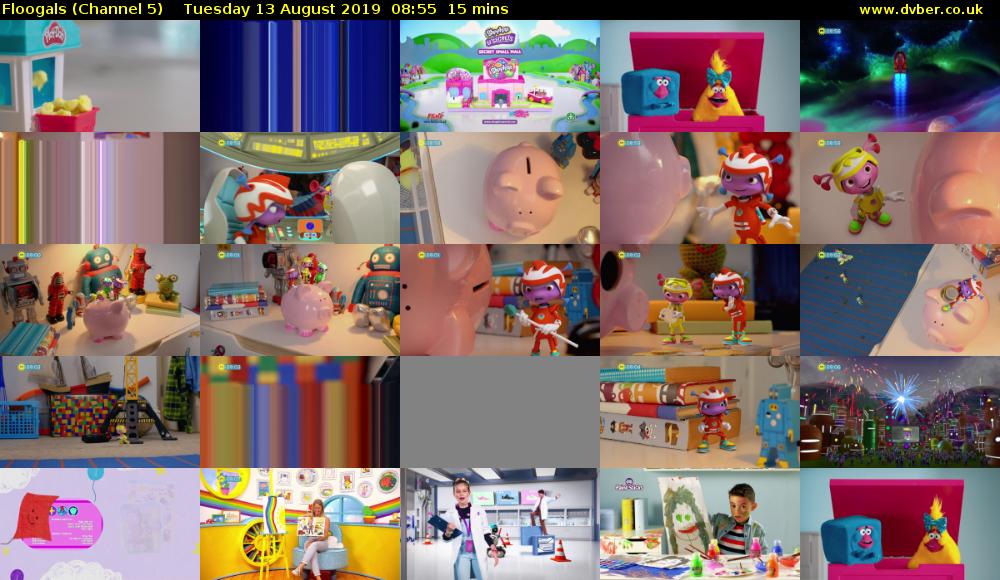 Floogals (Channel 5) Tuesday 13 August 2019 08:55 - 09:10