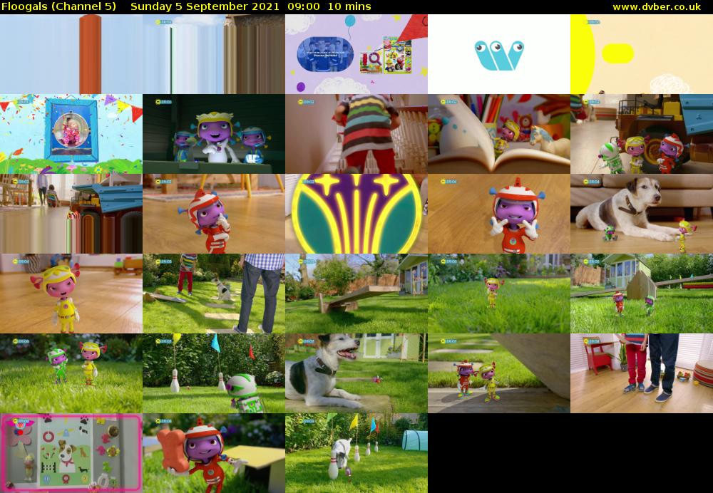 Floogals (Channel 5) Sunday 5 September 2021 09:00 - 09:10
