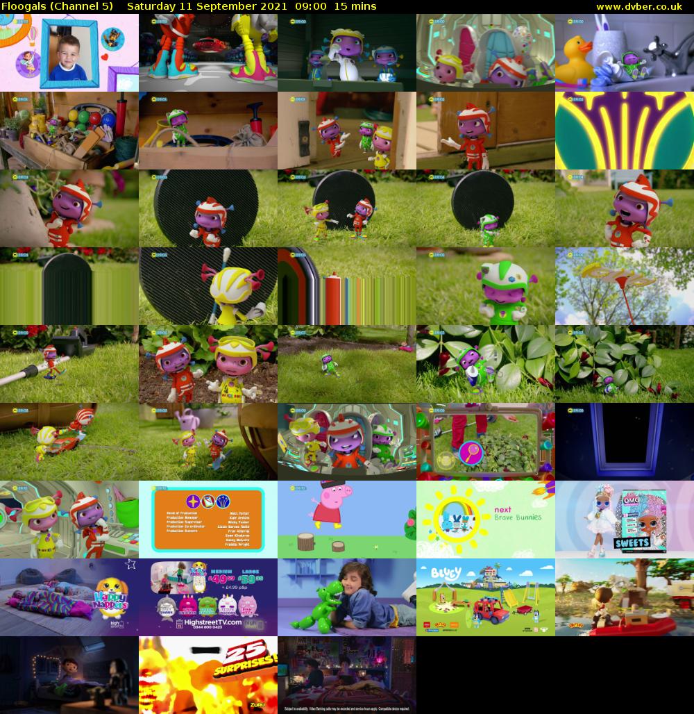 Floogals (Channel 5) Saturday 11 September 2021 09:00 - 09:15