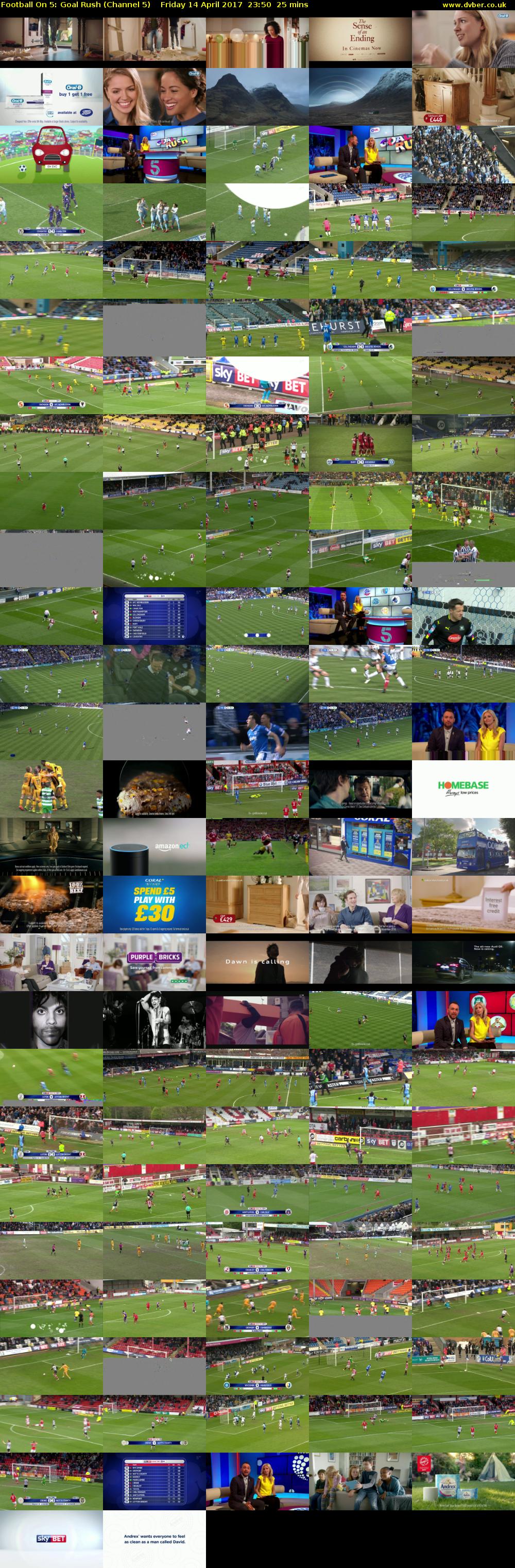 Football On 5: Goal Rush (Channel 5) Friday 14 April 2017 23:50 - 00:15