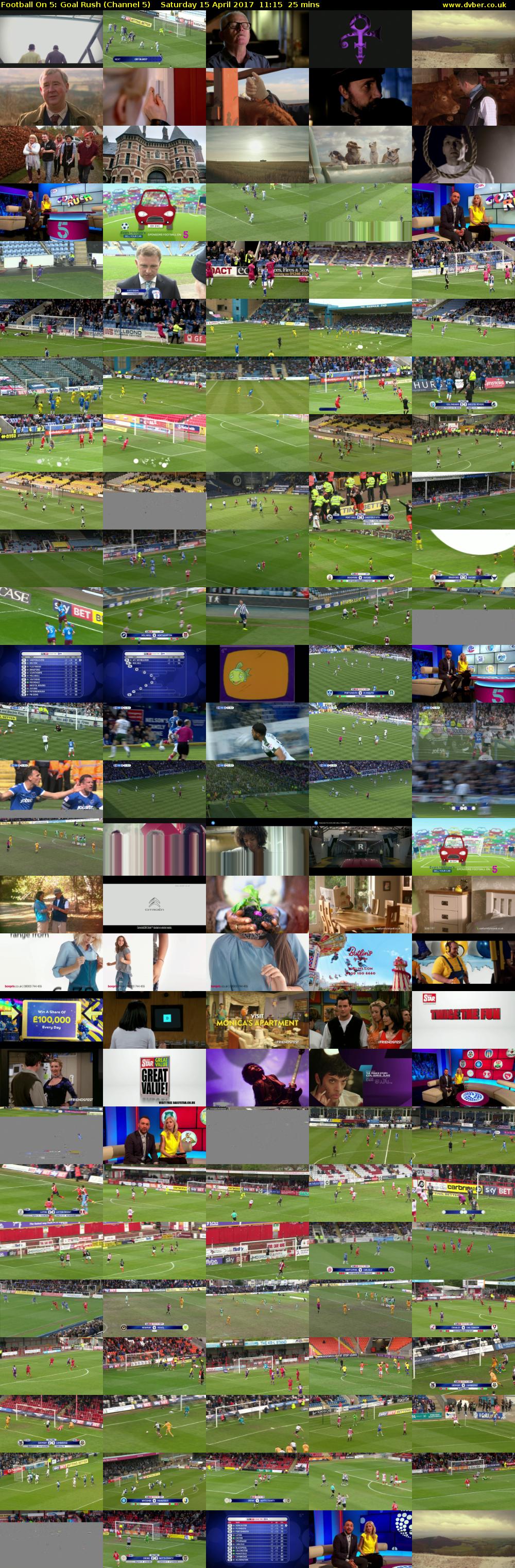 Football On 5: Goal Rush (Channel 5) Saturday 15 April 2017 11:15 - 11:40