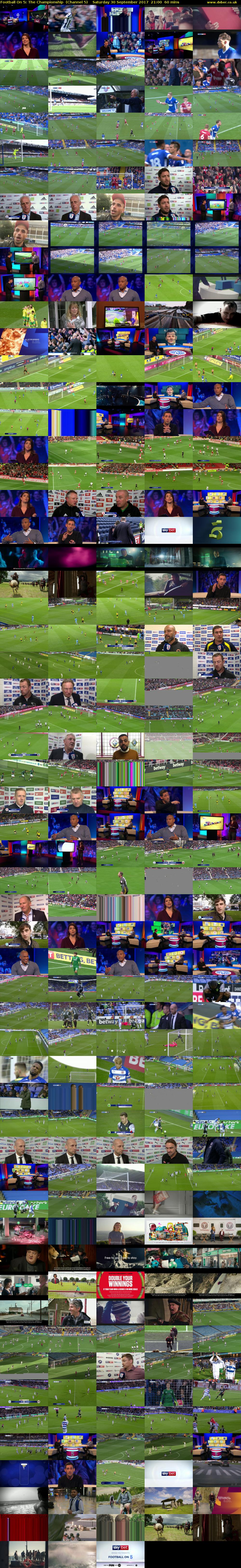 Football On 5: The Championship  (Channel 5) Saturday 30 September 2017 21:00 - 22:00