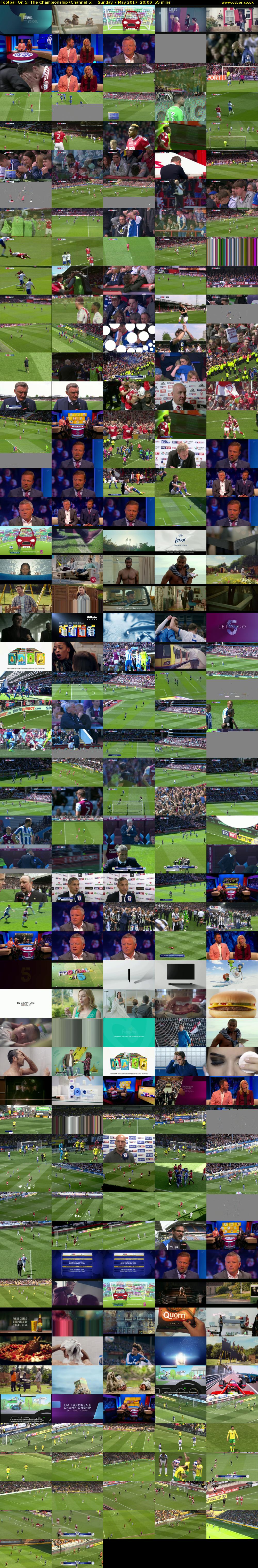 Football On 5: The Championship (Channel 5) Sunday 7 May 2017 20:00 - 20:55