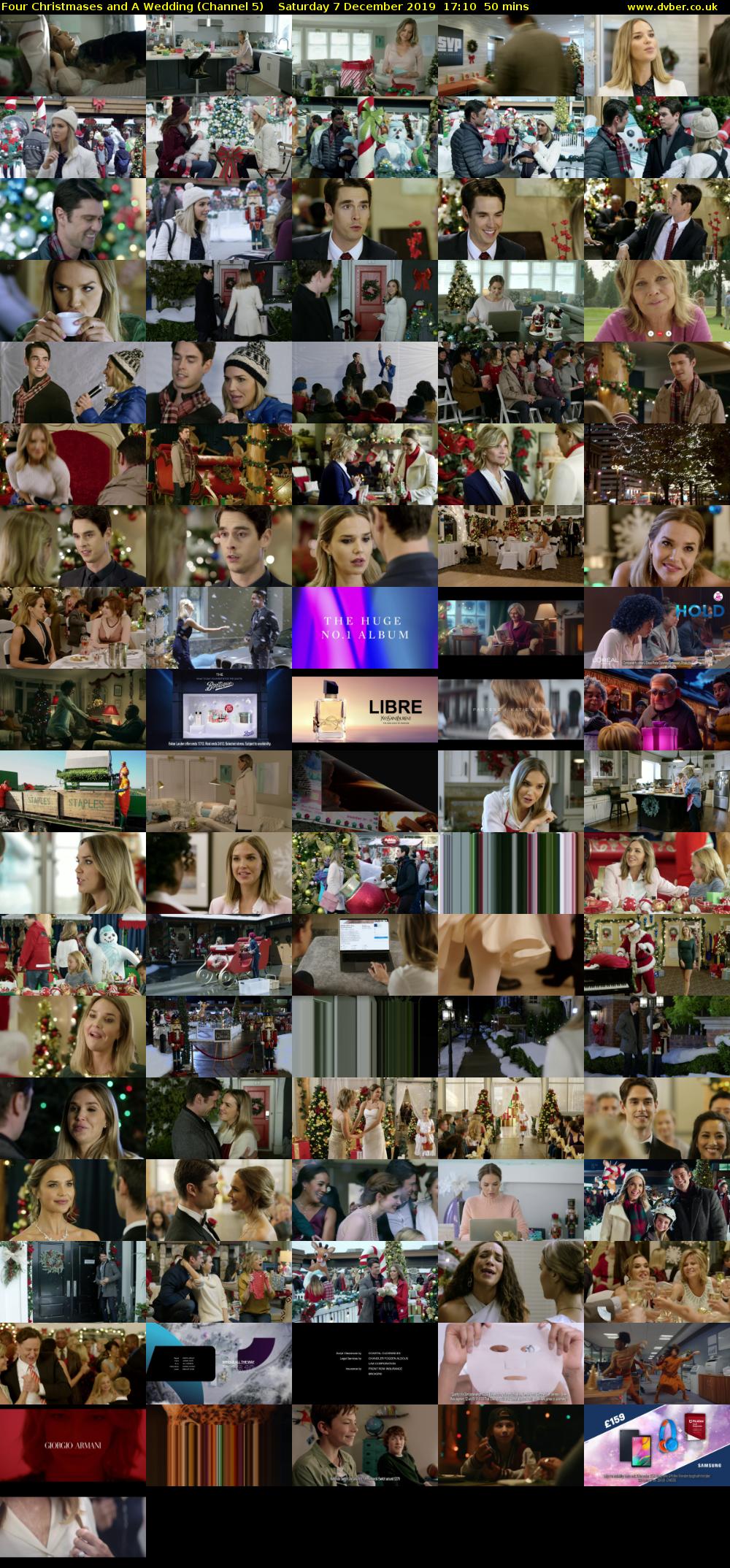 Four Christmases and A Wedding (Channel 5) Saturday 7 December 2019 17:10 - 18:00