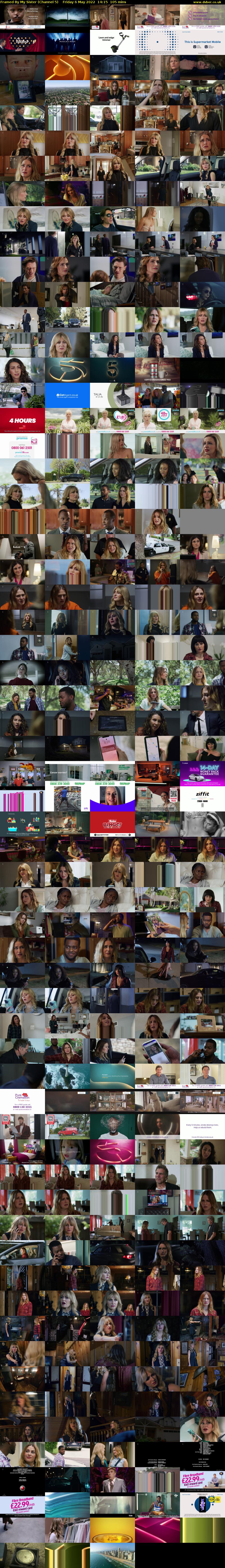 Framed By My Sister (Channel 5) Friday 6 May 2022 14:15 - 16:00