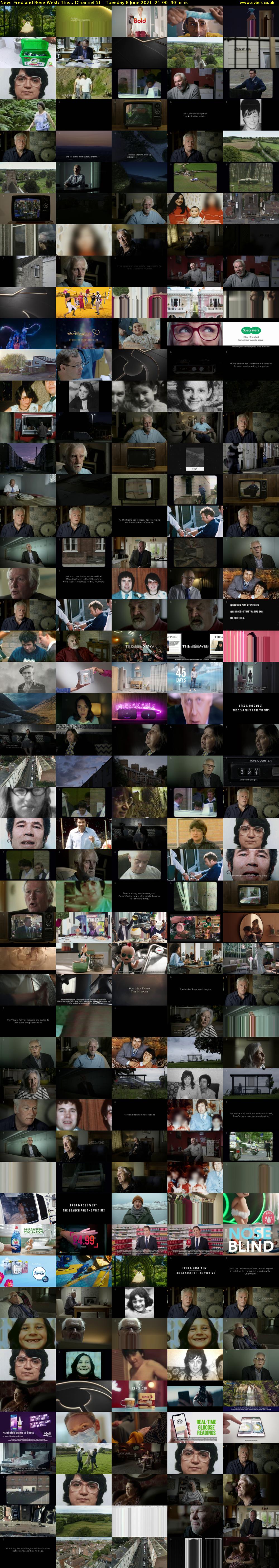 Fred and Rose West: The... (Channel 5) Tuesday 8 June 2021 21:00 - 22:30
