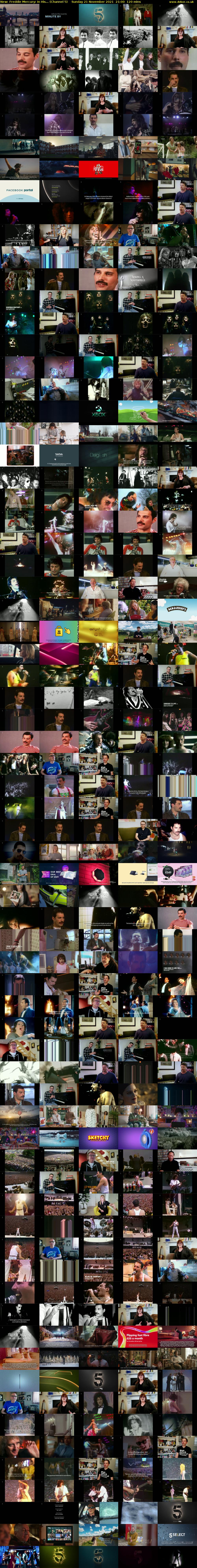 Freddie Mercury: In His... (Channel 5) Sunday 21 November 2021 21:00 - 23:00