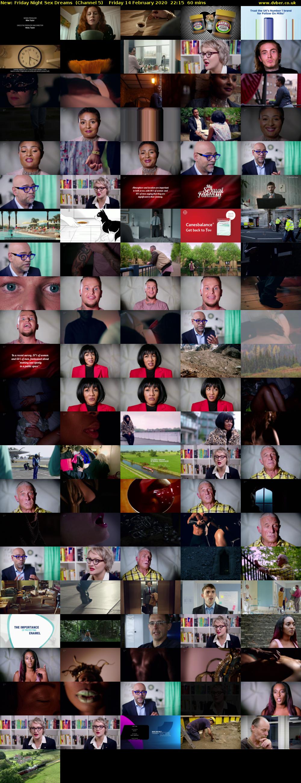 Friday Night Sex Dreams (Channel 5) Friday 14 February 2020 22:15 - 23:15