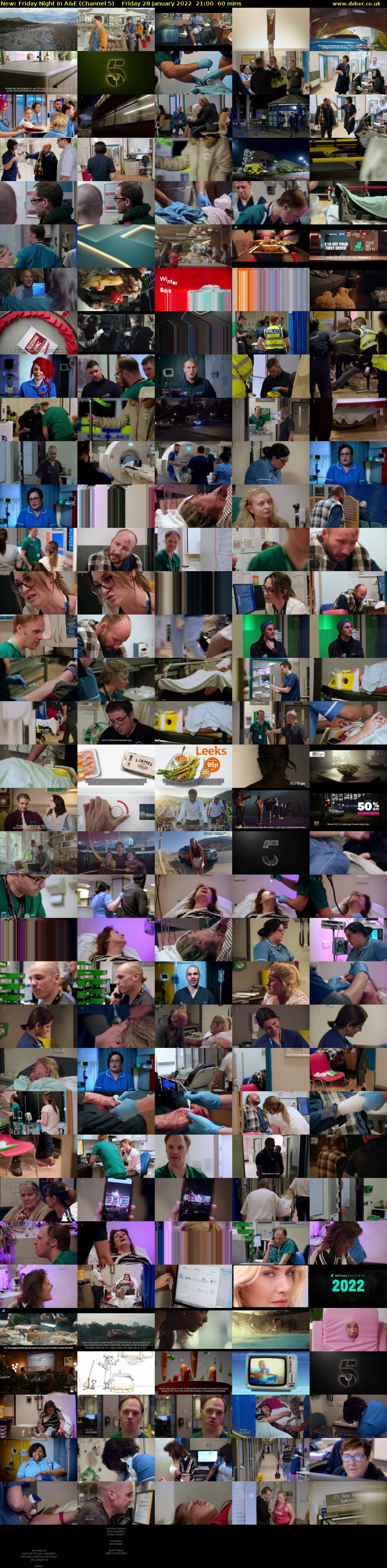 Friday Night in A&E (Channel 5) Friday 28 January 2022 21:00 - 22:00