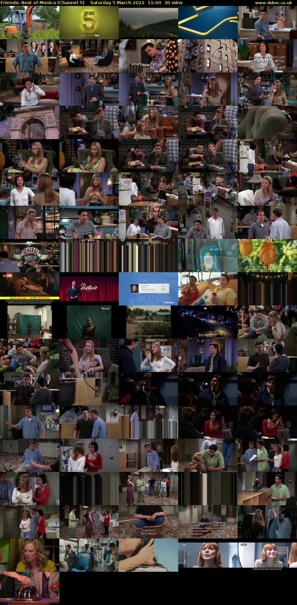 Friends: Best of Monica (Channel 5) Saturday 5 March 2022 11:00 - 11:30