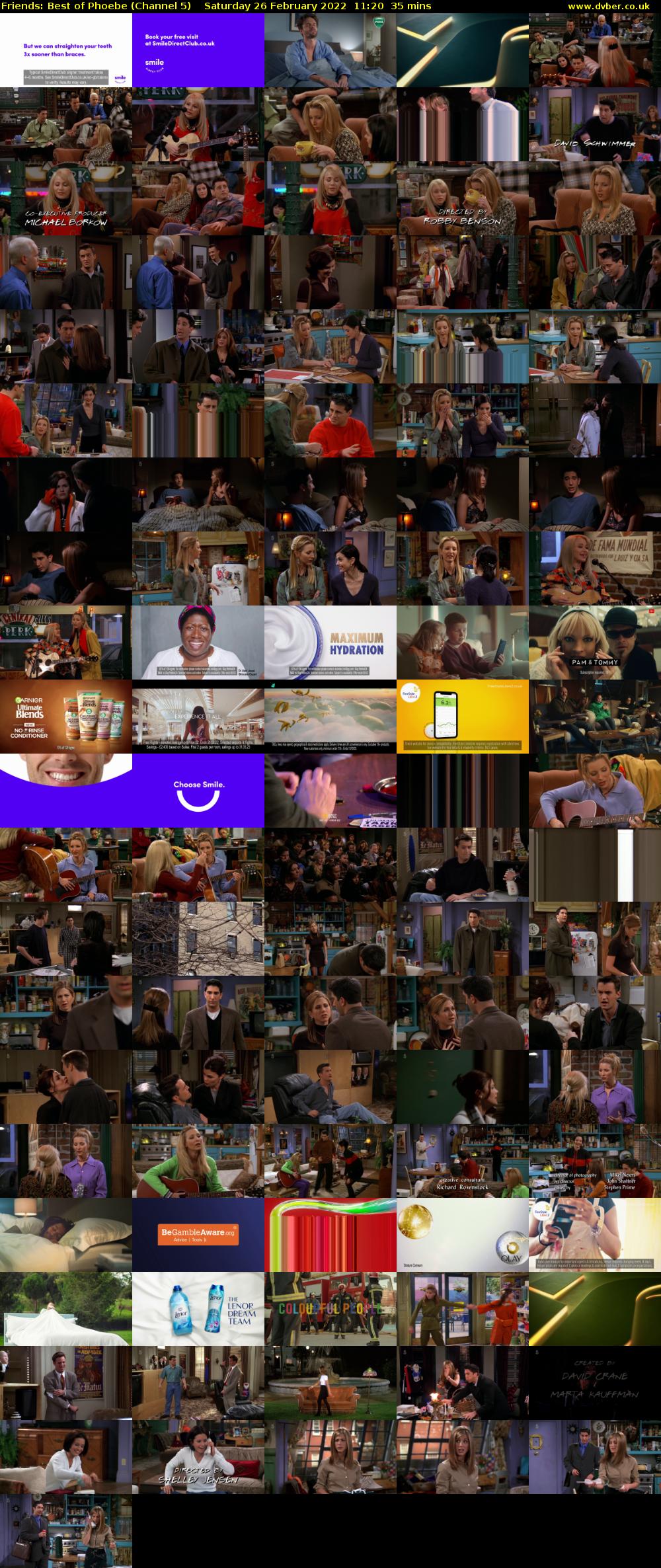 Friends: Best of Phoebe (Channel 5) Saturday 26 February 2022 11:20 - 11:55