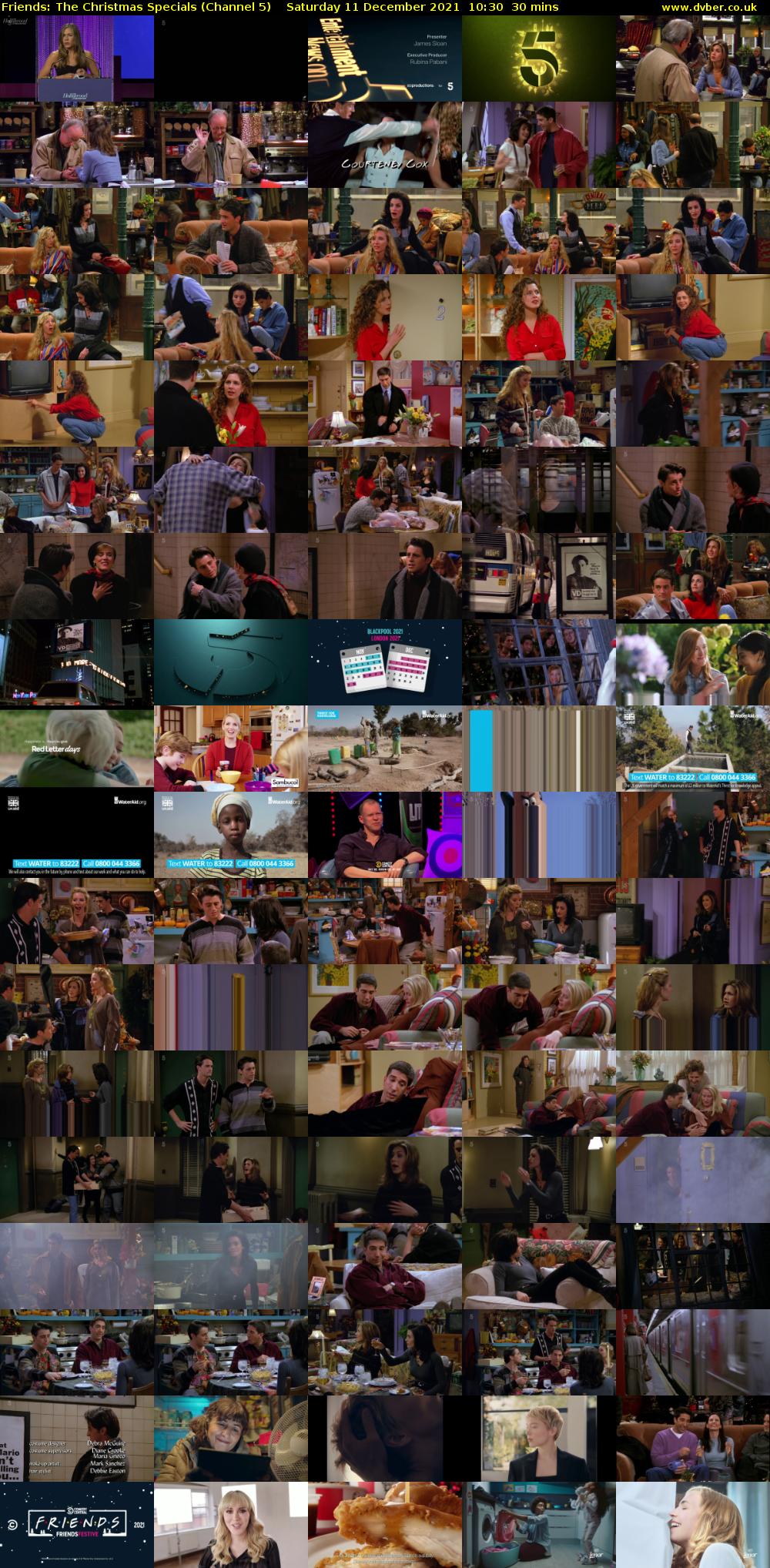 Friends: The Christmas Specials (Channel 5) Saturday 11 December 2021 10:30 - 11:00