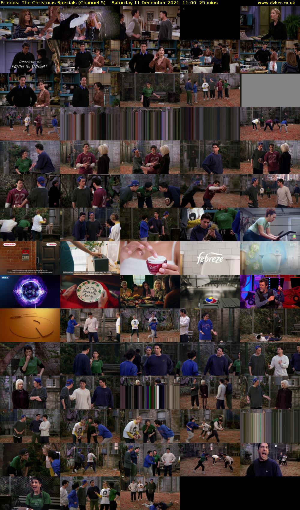 Friends: The Christmas Specials (Channel 5) Saturday 11 December 2021 11:00 - 11:25