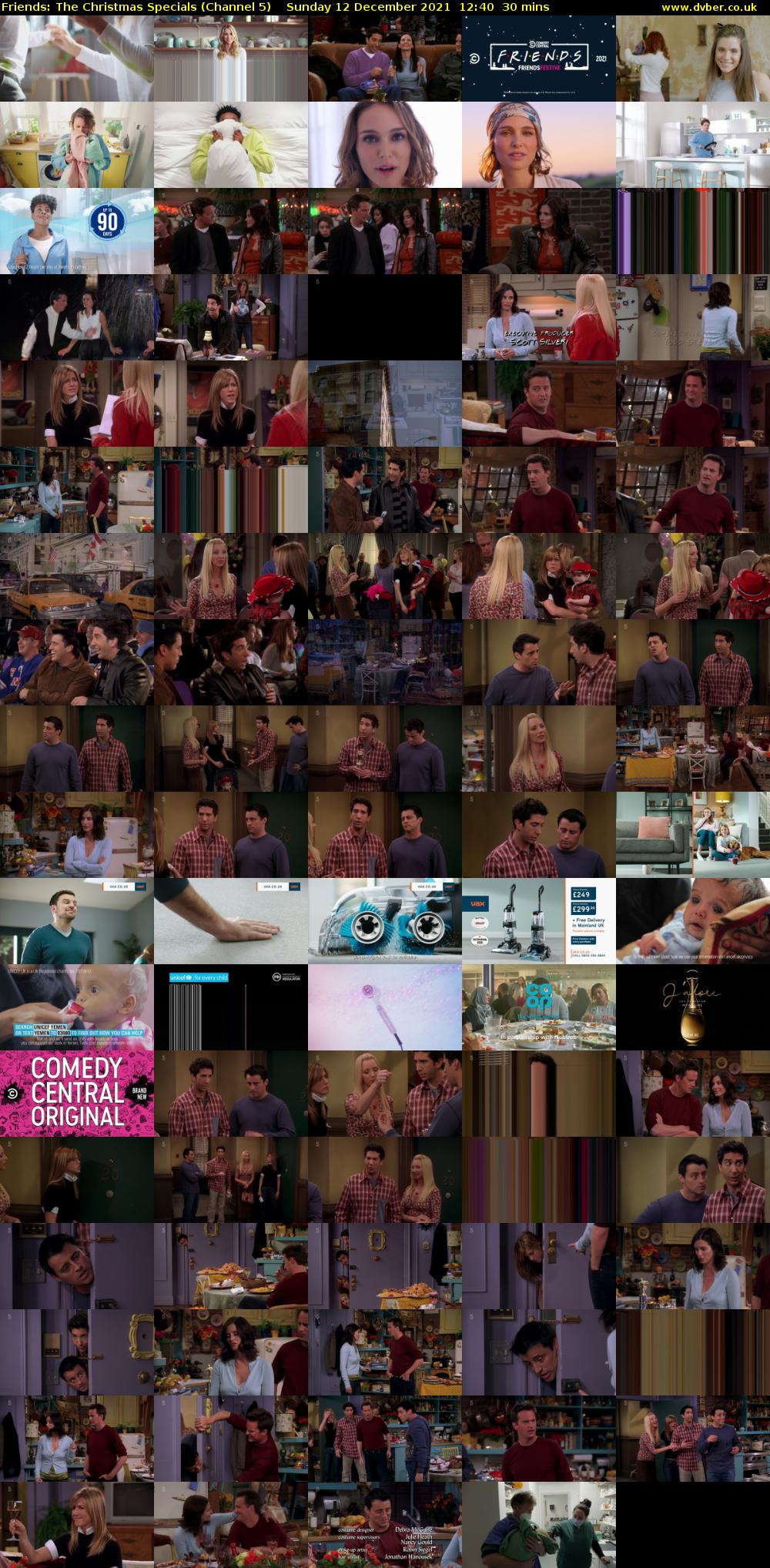 Friends: The Christmas Specials (Channel 5) Sunday 12 December 2021 12:40 - 13:10