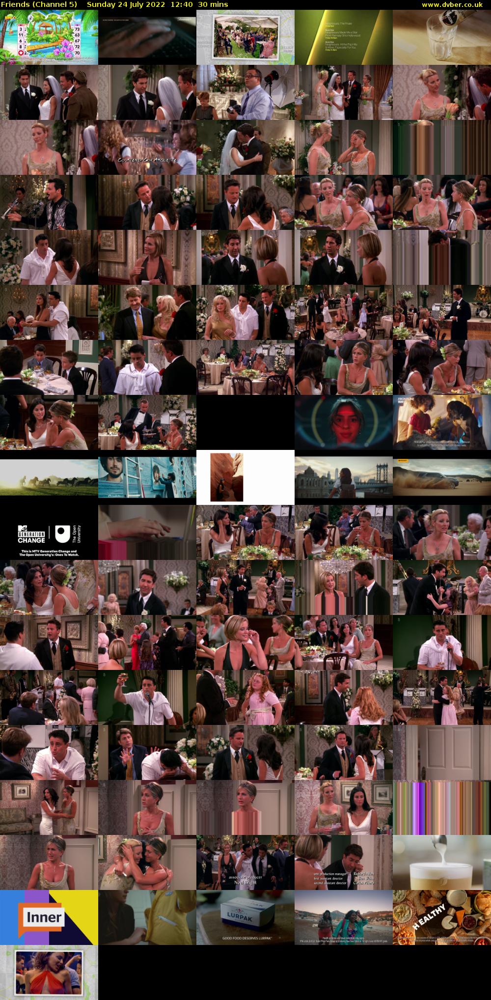 Friends (Channel 5) Sunday 24 July 2022 12:40 - 13:10