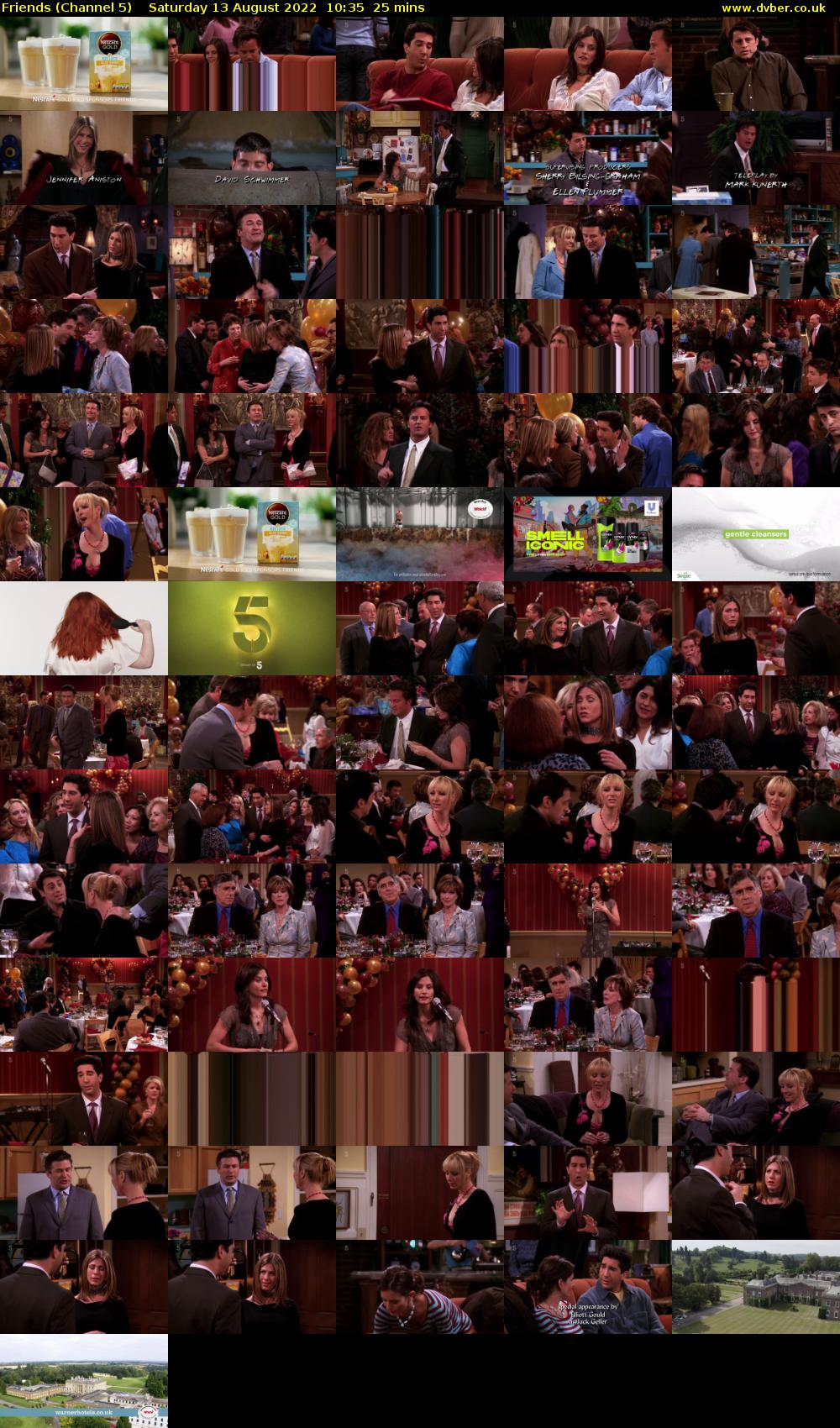 Friends (Channel 5) Saturday 13 August 2022 10:35 - 11:00