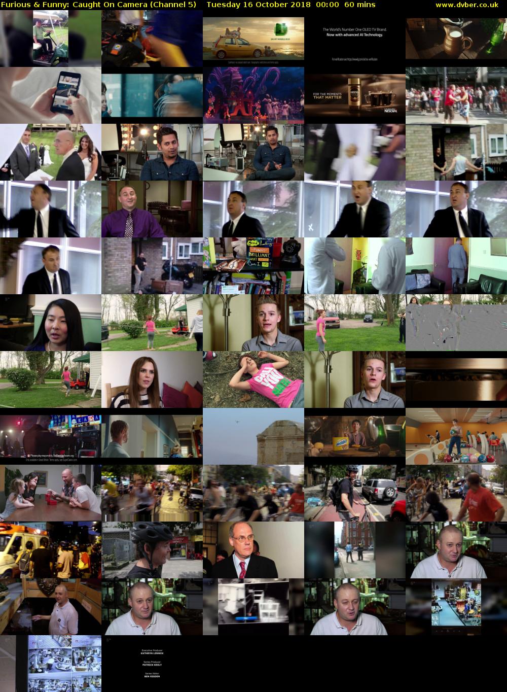 Furious & Funny: Caught On Camera (Channel 5) Tuesday 16 October 2018 00:00 - 01:00