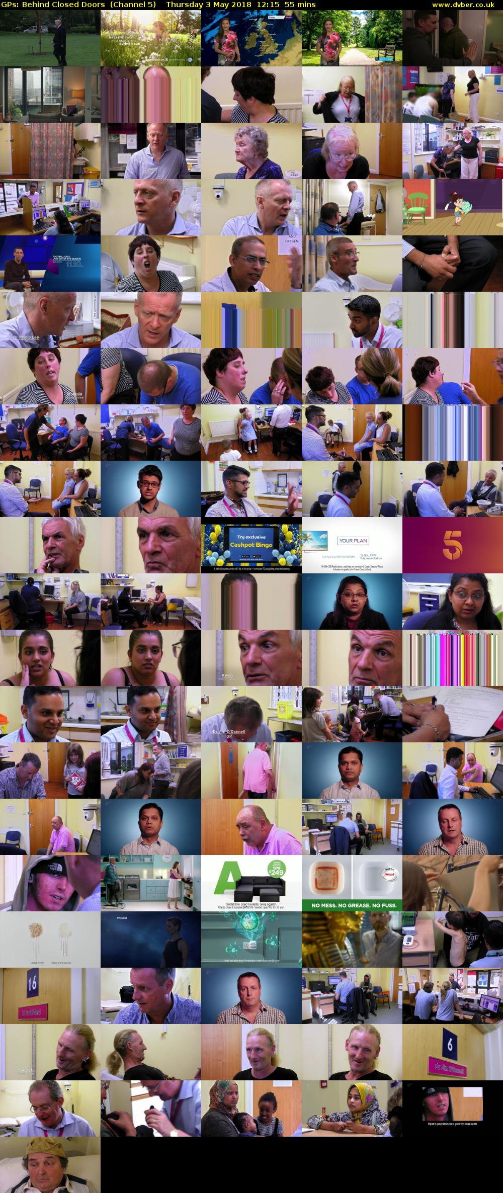 GPs: Behind Closed Doors  (Channel 5) Thursday 3 May 2018 12:15 - 13:10