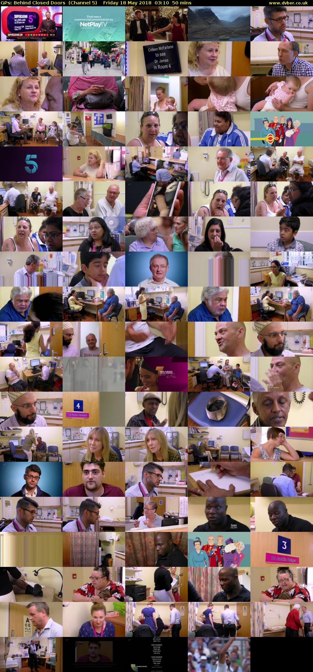 GPs: Behind Closed Doors  (Channel 5) Friday 18 May 2018 03:10 - 04:00