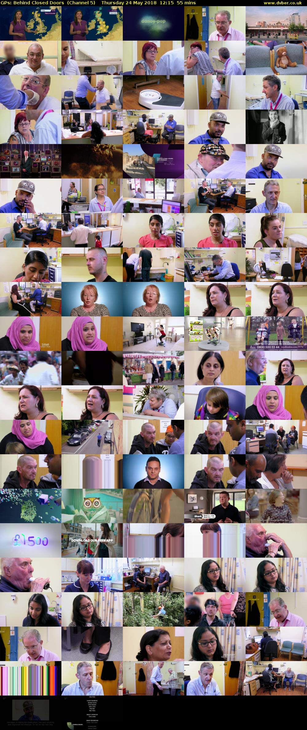 GPs: Behind Closed Doors  (Channel 5) Thursday 24 May 2018 12:15 - 13:10