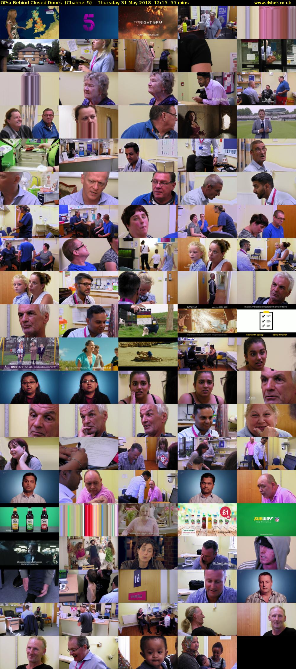 GPs: Behind Closed Doors  (Channel 5) Thursday 31 May 2018 12:15 - 13:10