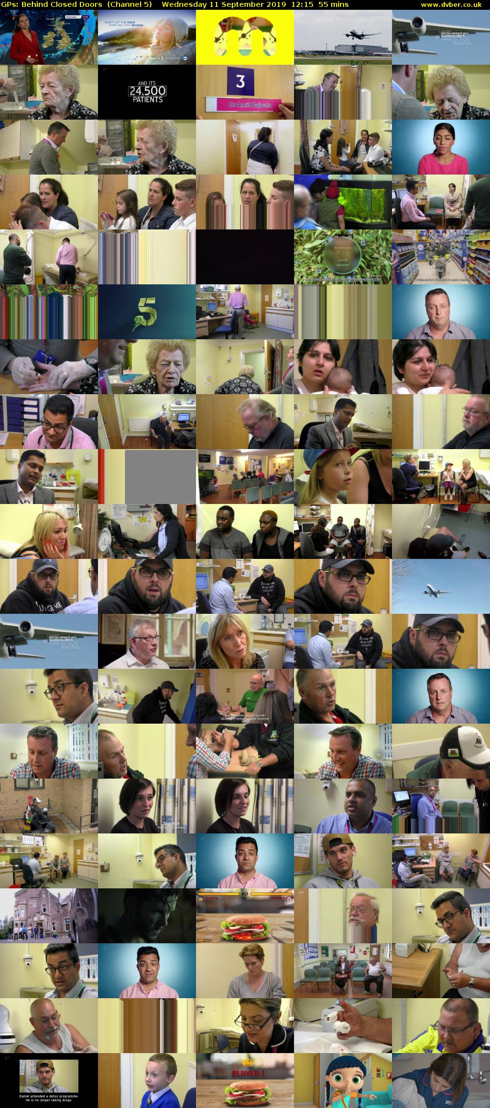 GPs: Behind Closed Doors  (Channel 5) Wednesday 11 September 2019 12:15 - 13:10