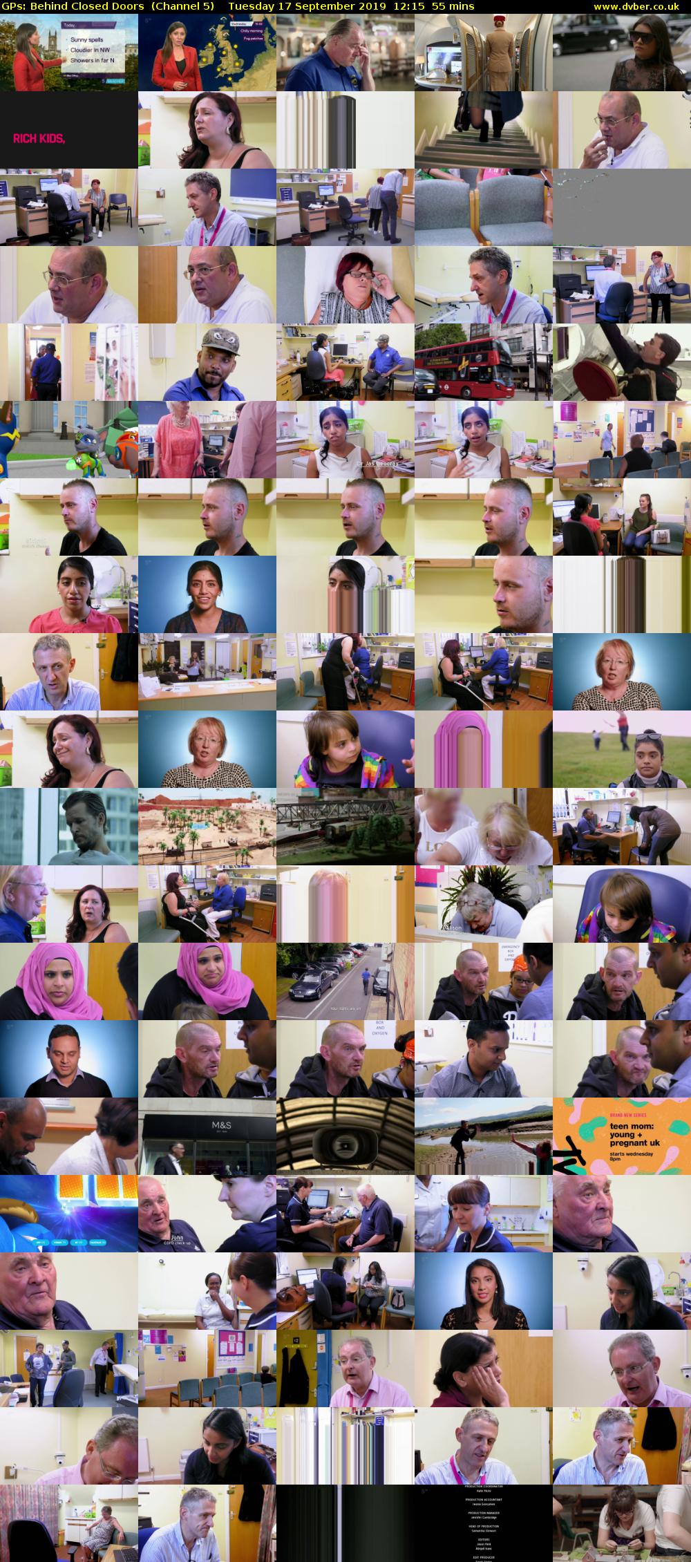 GPs: Behind Closed Doors  (Channel 5) Tuesday 17 September 2019 12:15 - 13:10