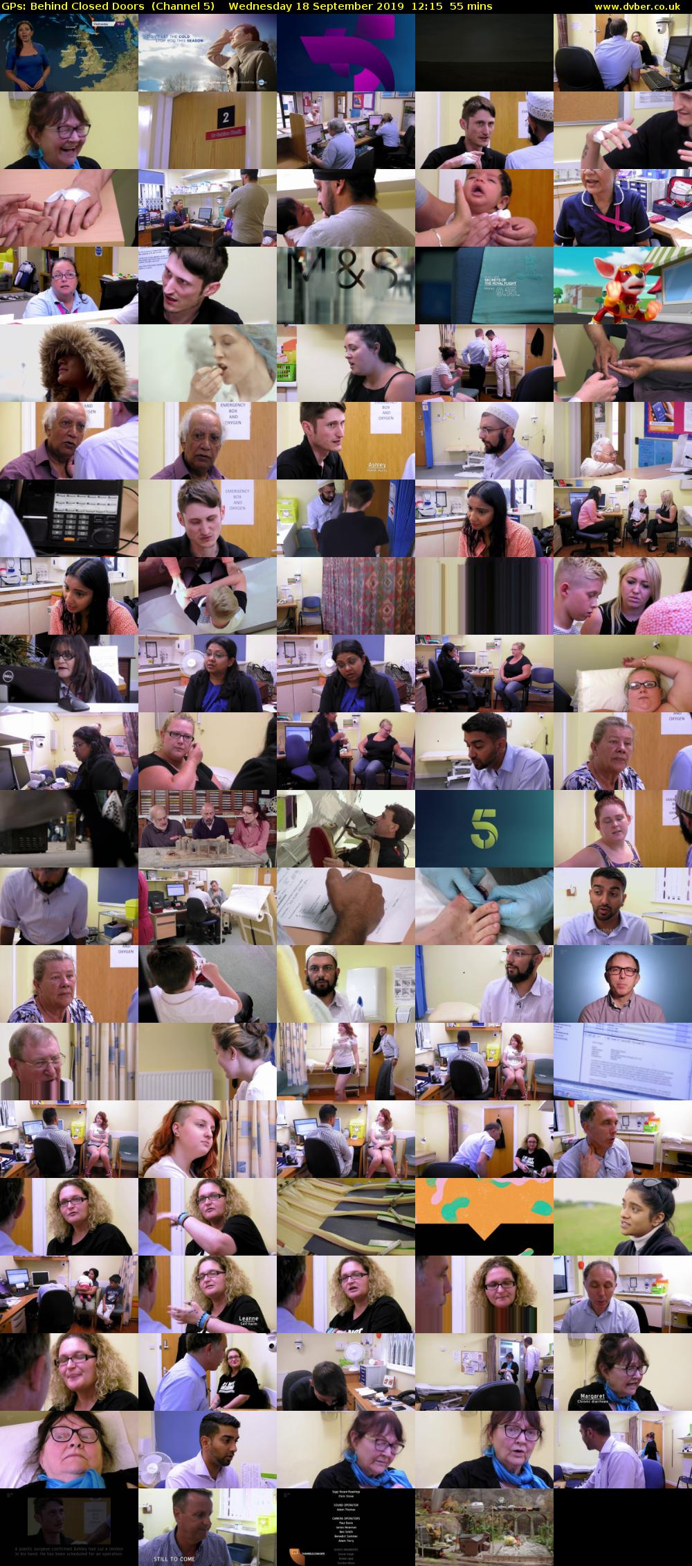 GPs: Behind Closed Doors  (Channel 5) Wednesday 18 September 2019 12:15 - 13:10