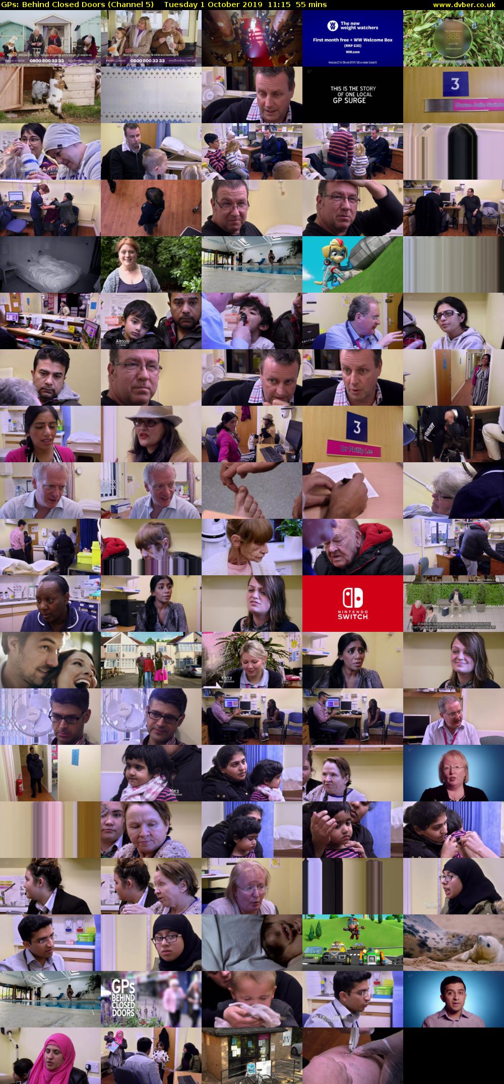 GPs: Behind Closed Doors (Channel 5) Tuesday 1 October 2019 11:15 - 12:10