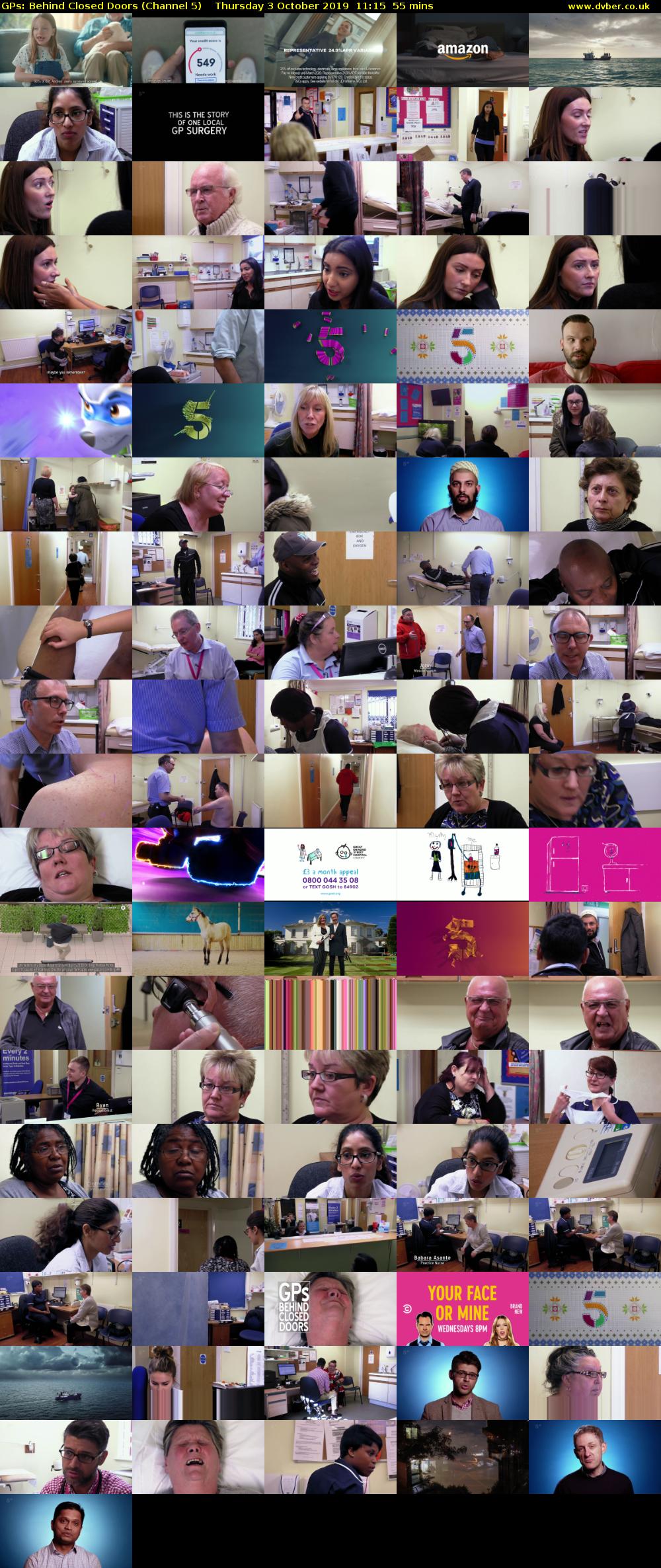 GPs: Behind Closed Doors (Channel 5) Thursday 3 October 2019 11:15 - 12:10