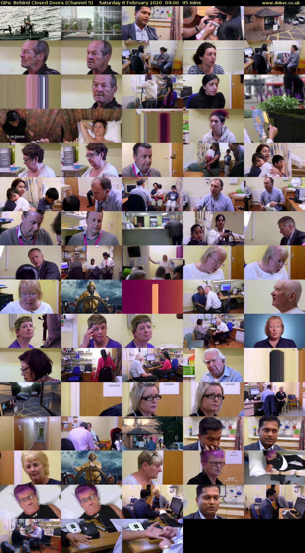 GPs: Behind Closed Doors (Channel 5) Saturday 8 February 2020 04:00 - 04:45