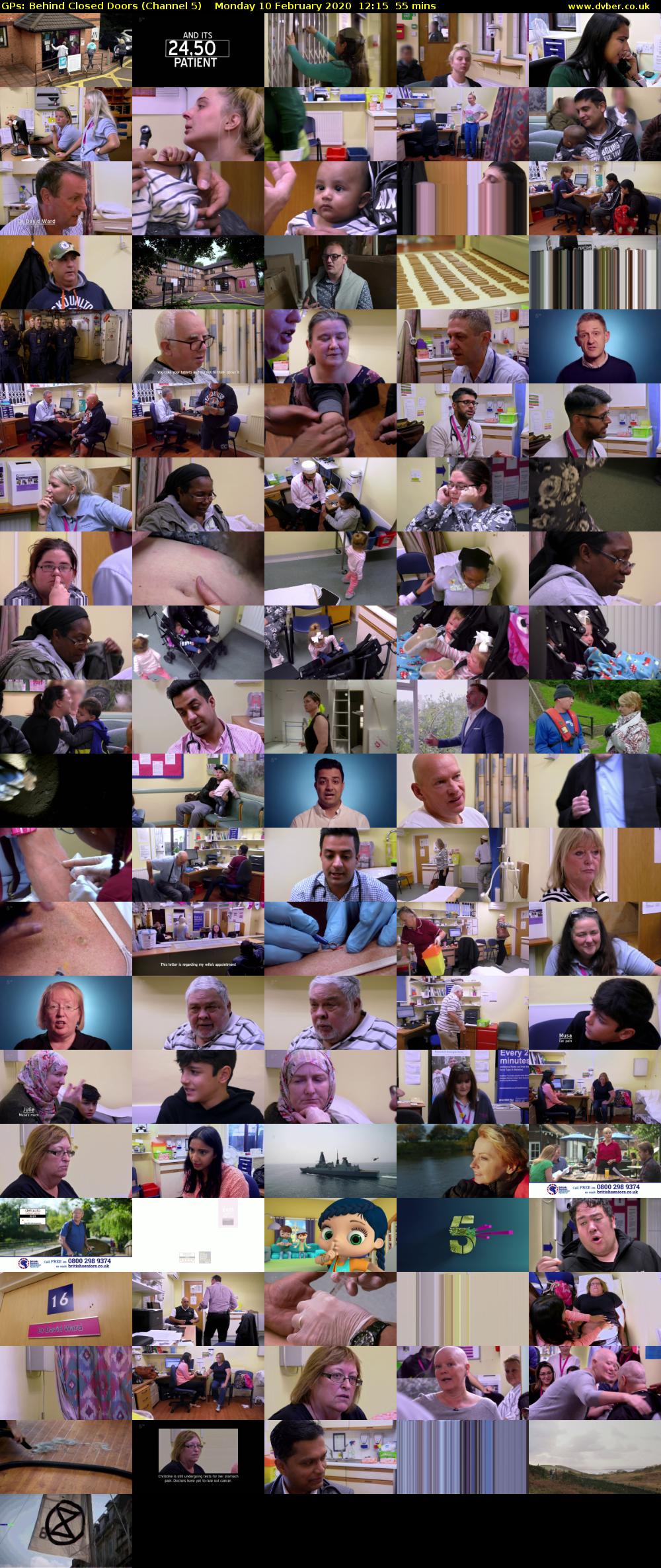 GPs: Behind Closed Doors (Channel 5) Monday 10 February 2020 12:15 - 13:10