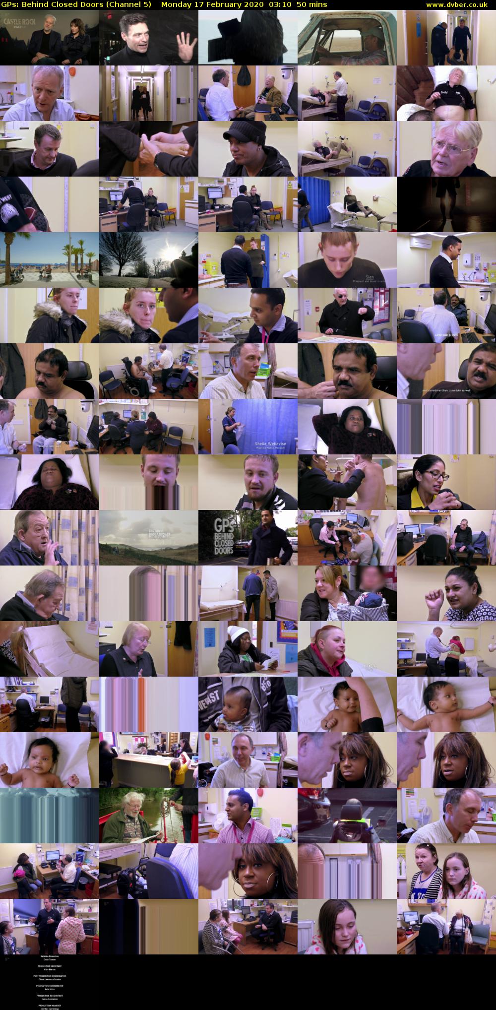 GPs: Behind Closed Doors (Channel 5) Monday 17 February 2020 03:10 - 04:00
