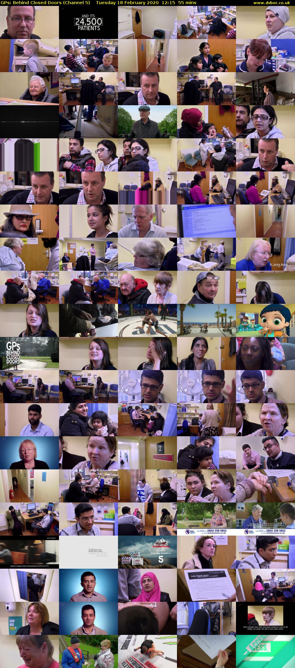 GPs: Behind Closed Doors (Channel 5) Tuesday 18 February 2020 12:15 - 13:10