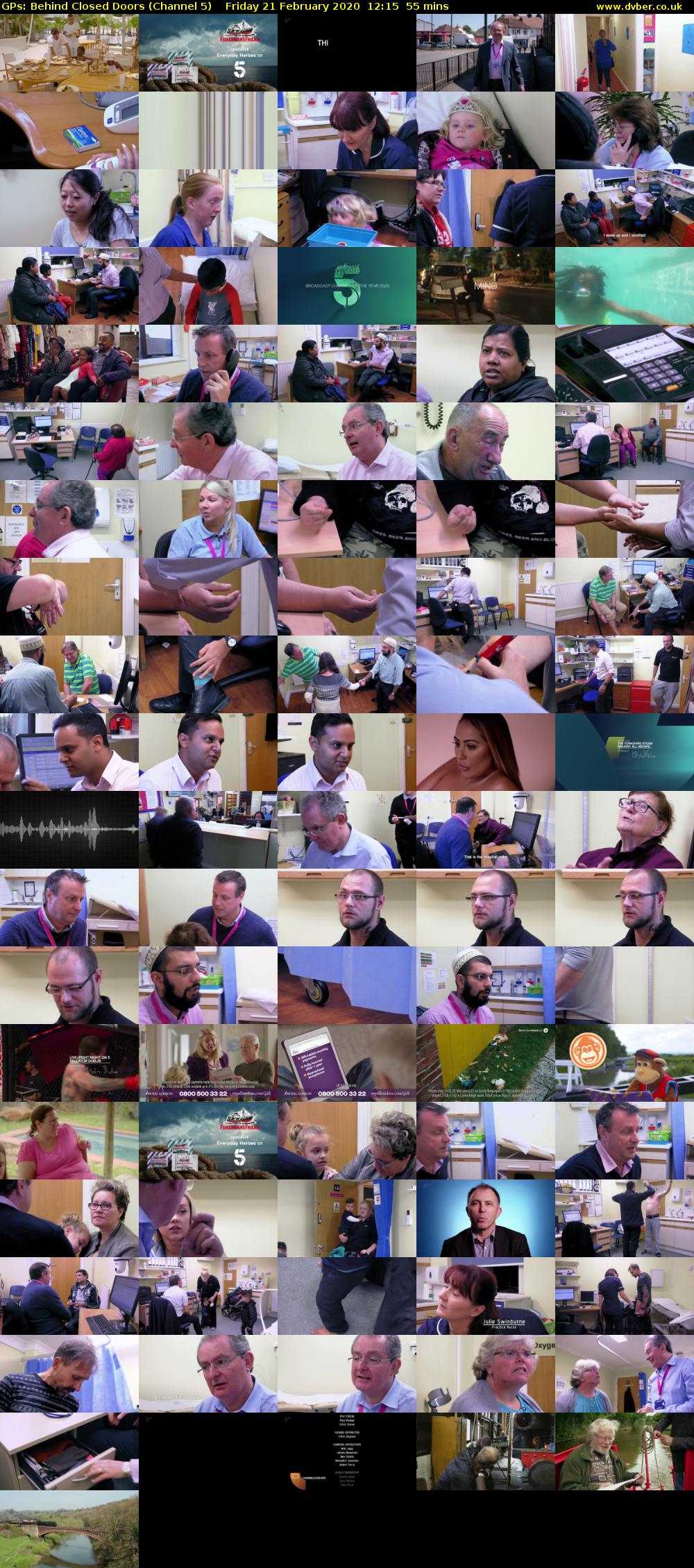 GPs: Behind Closed Doors (Channel 5) Friday 21 February 2020 12:15 - 13:10