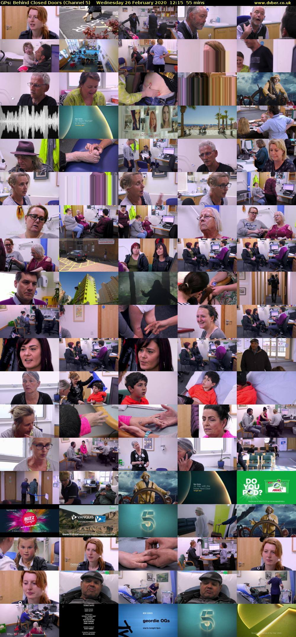 GPs: Behind Closed Doors (Channel 5) Wednesday 26 February 2020 12:15 - 13:10