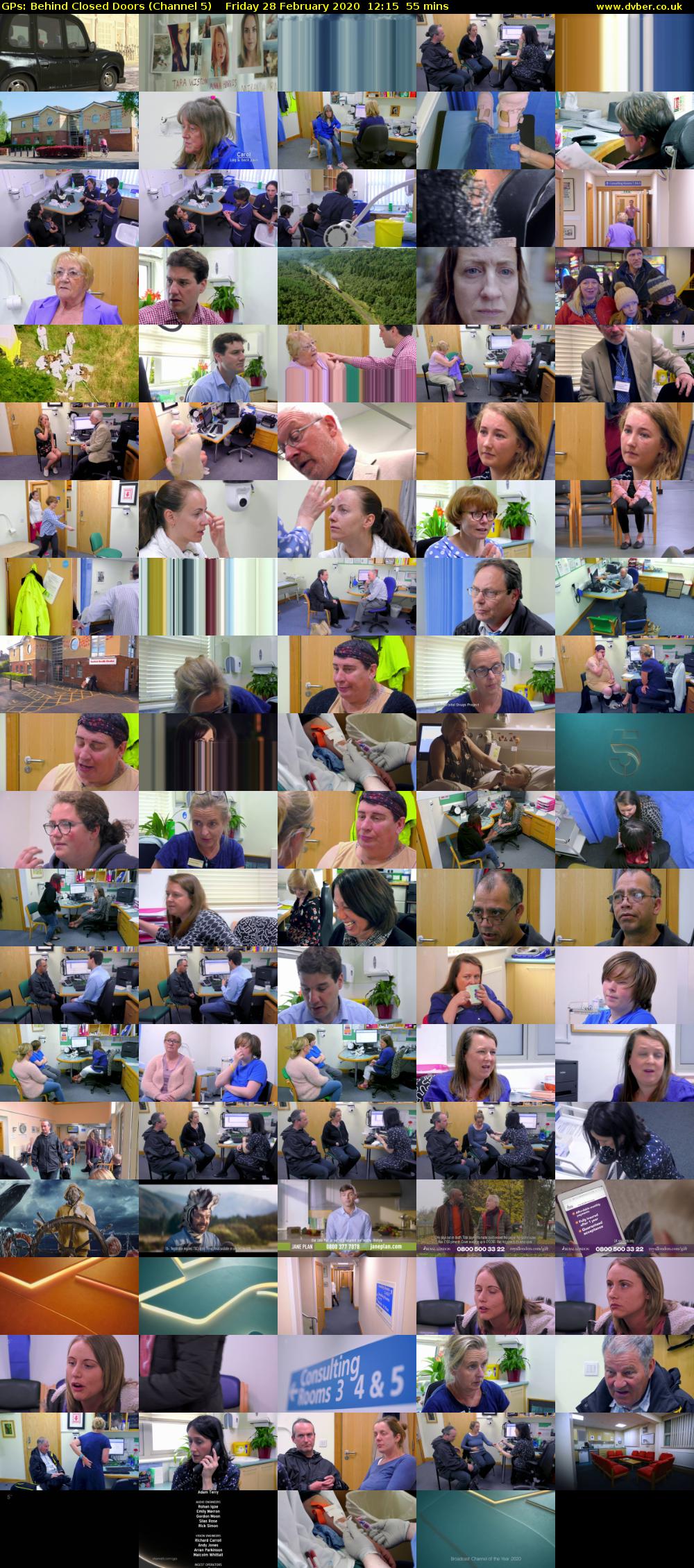 GPs: Behind Closed Doors (Channel 5) Friday 28 February 2020 12:15 - 13:10