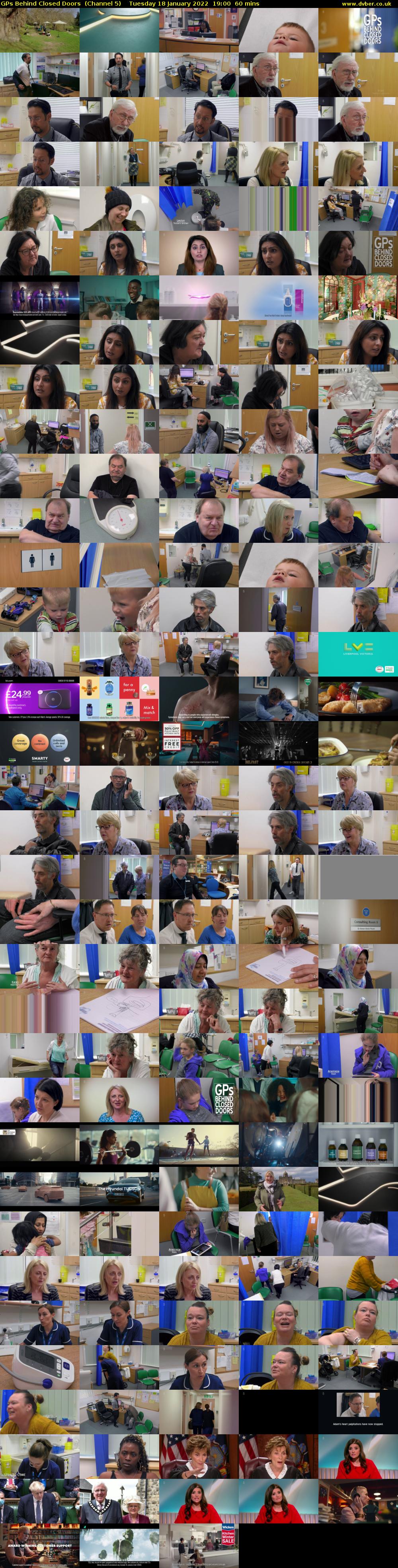 GPs Behind Closed Doors  (Channel 5) Tuesday 18 January 2022 19:00 - 20:00