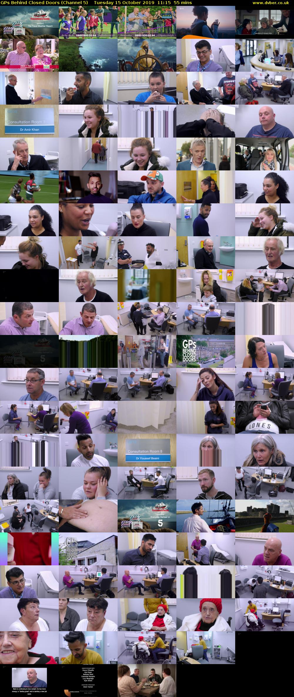 GPs Behind Closed Doors (Channel 5) Tuesday 15 October 2019 11:15 - 12:10