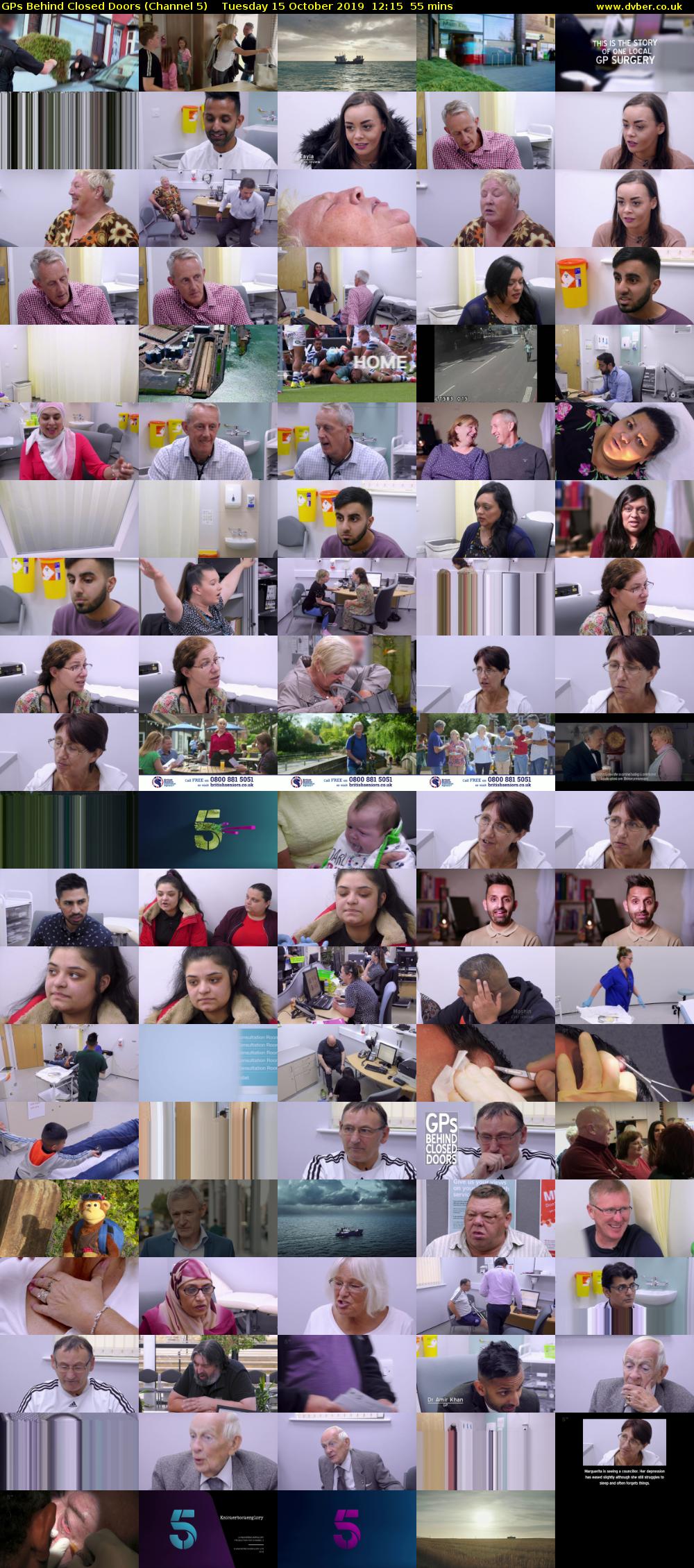 GPs Behind Closed Doors (Channel 5) Tuesday 15 October 2019 12:15 - 13:10