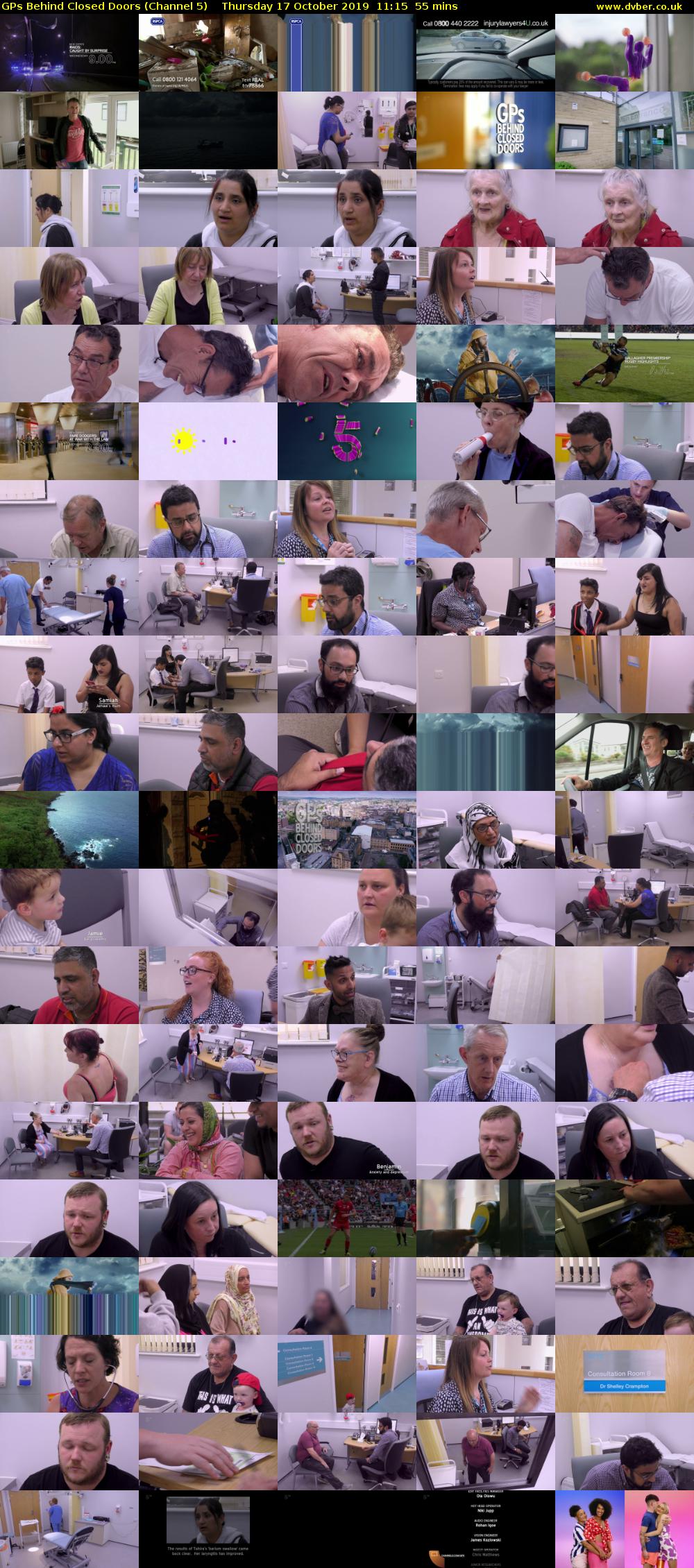 GPs Behind Closed Doors (Channel 5) Thursday 17 October 2019 11:15 - 12:10