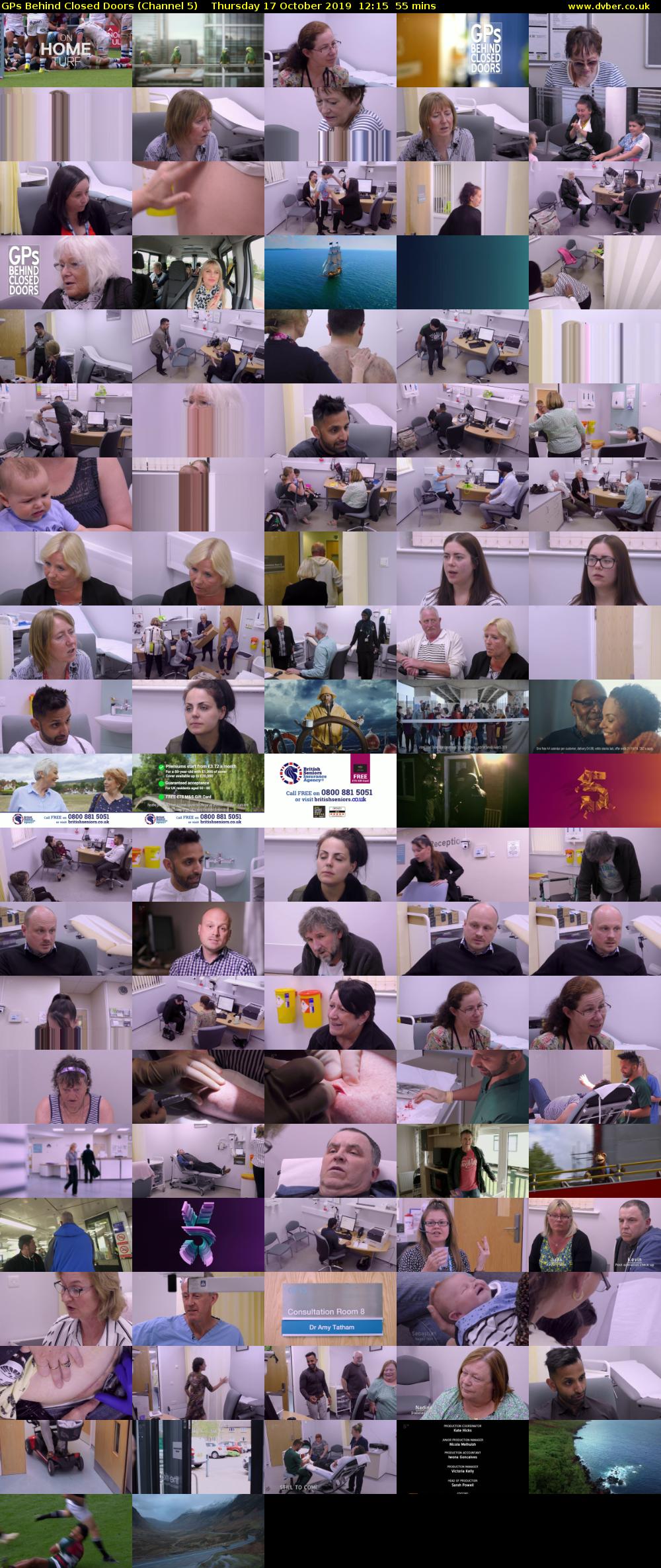 GPs Behind Closed Doors (Channel 5) Thursday 17 October 2019 12:15 - 13:10