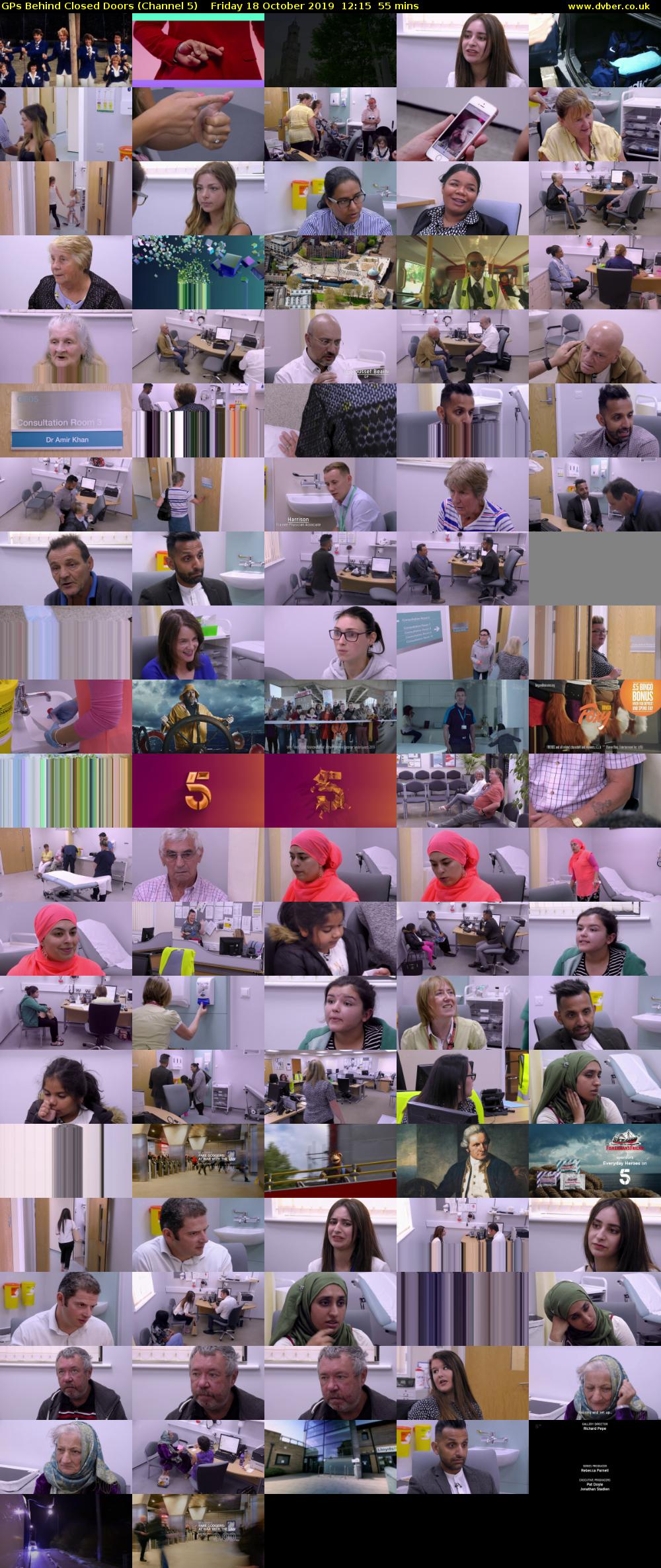 GPs Behind Closed Doors (Channel 5) Friday 18 October 2019 12:15 - 13:10