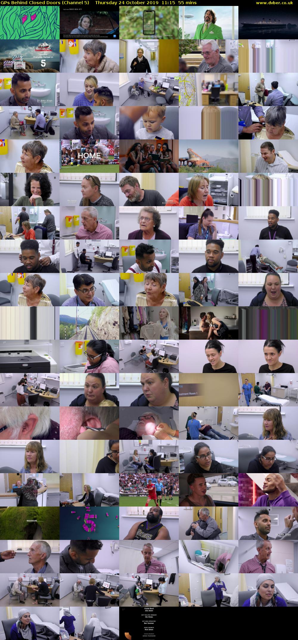 GPs Behind Closed Doors (Channel 5) Thursday 24 October 2019 11:15 - 12:10