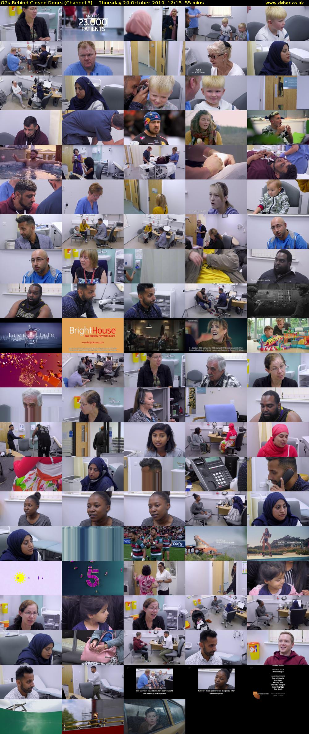 GPs Behind Closed Doors (Channel 5) Thursday 24 October 2019 12:15 - 13:10