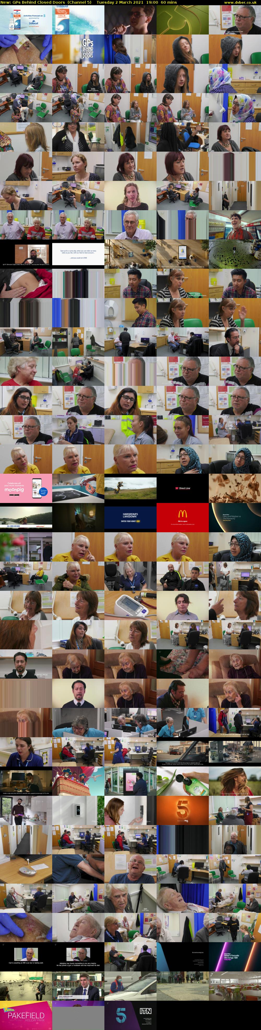 GPs Behind Closed Doors (Channel 5) Tuesday 2 March 2021 19:00 - 20:00