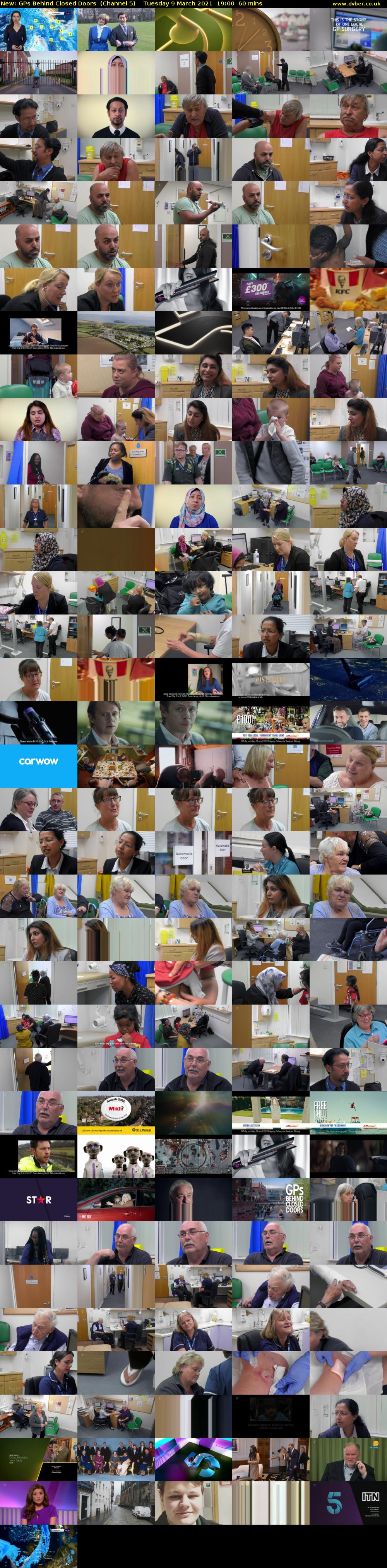 GPs Behind Closed Doors (Channel 5) Tuesday 9 March 2021 19:00 - 20:00