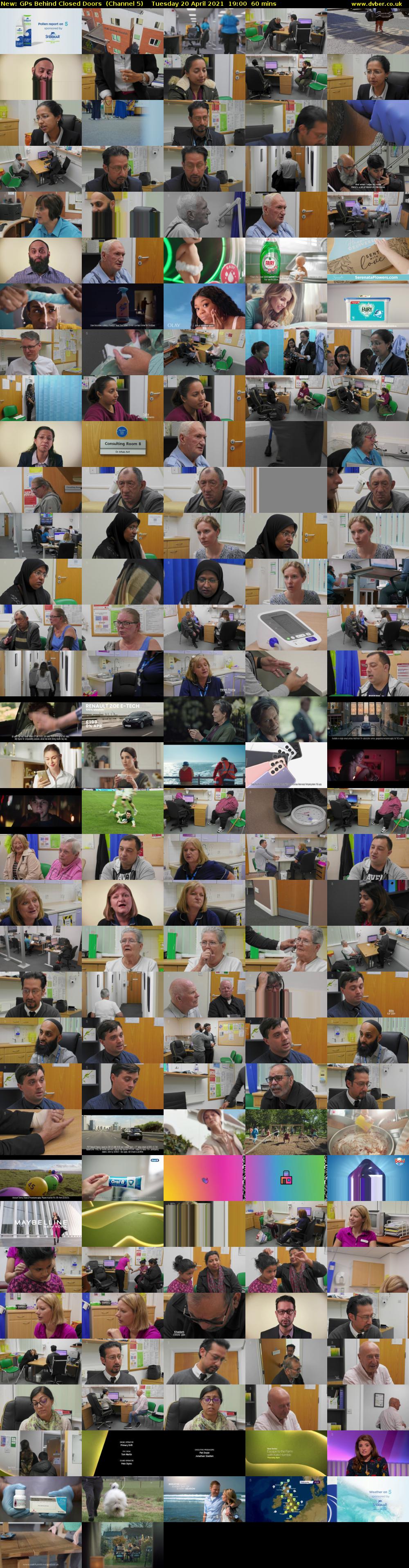 GPs Behind Closed Doors (Channel 5) Tuesday 20 April 2021 19:00 - 20:00