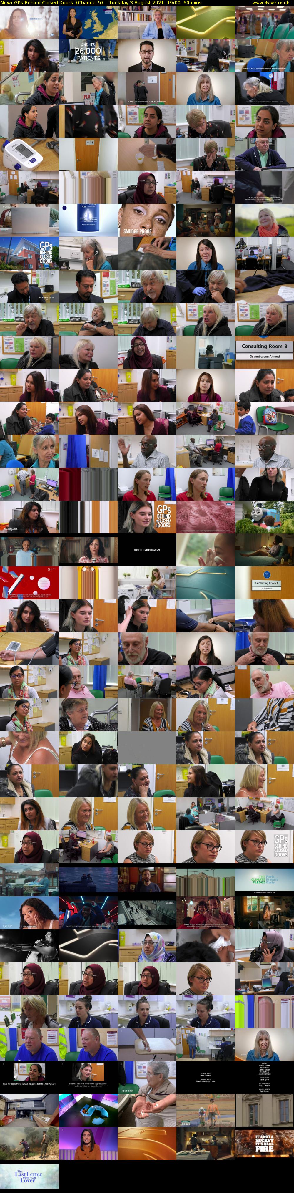 GPs Behind Closed Doors (Channel 5) Tuesday 3 August 2021 19:00 - 20:00